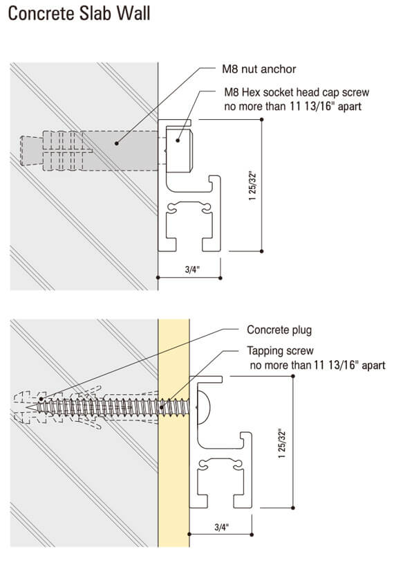 MR-3 picture rail (100kg/220lbs)