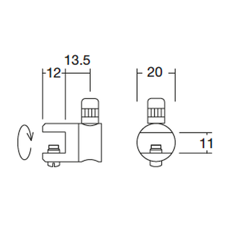 Rotatable gripper for glass plates