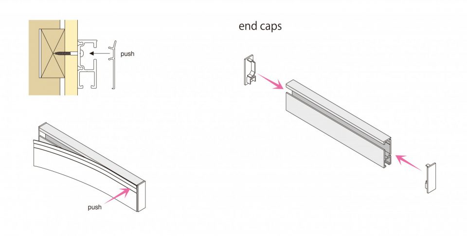 CRJ picture rail (30kg/66lbs)