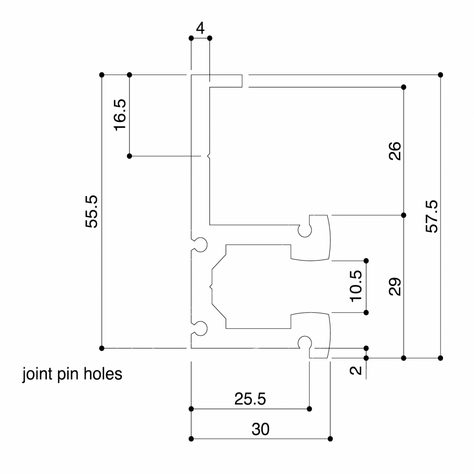 VH-4 picture rail (150kg/330lbs)